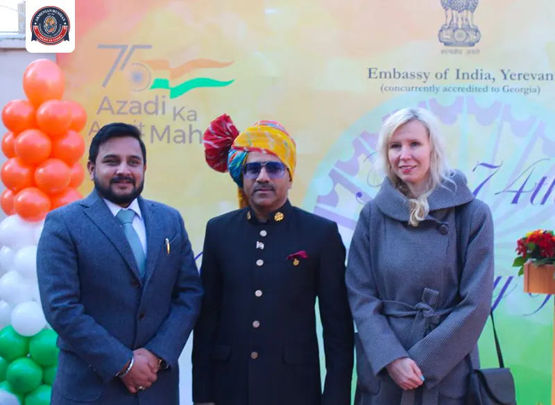 ARIU-ի հնդիկ ուսանողները նշել են Հանրապետության 74-րդ օրը Հնդկաստանի դեսպանատանը